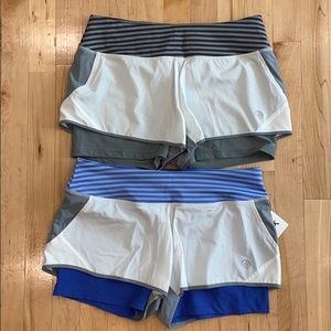 NWT MPG Two Pairs of Workout Shorts - Size M
